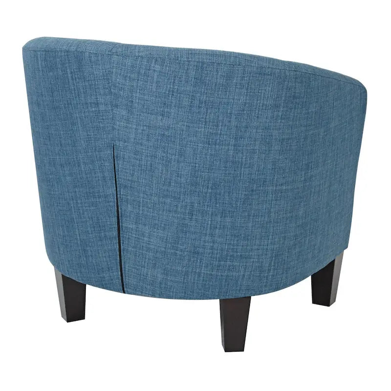 Fauteuil baquet mi-siècle avec pieds expresso foncés