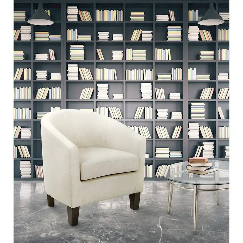 Fauteuil baquet mi-siècle avec pieds expresso foncés